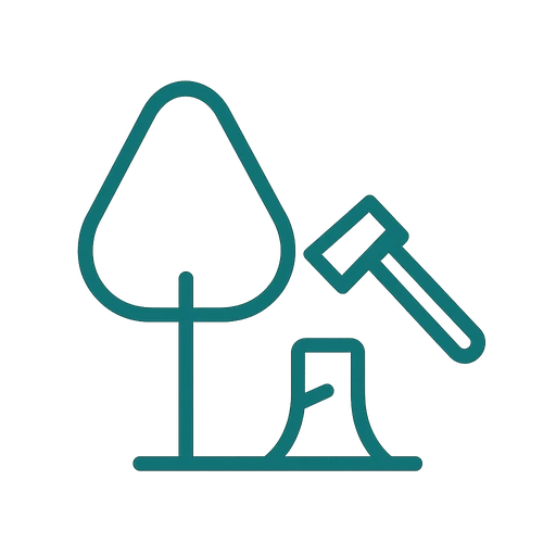 Tree removal service icon