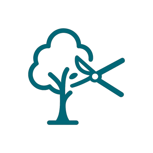 Tree pruning service icon