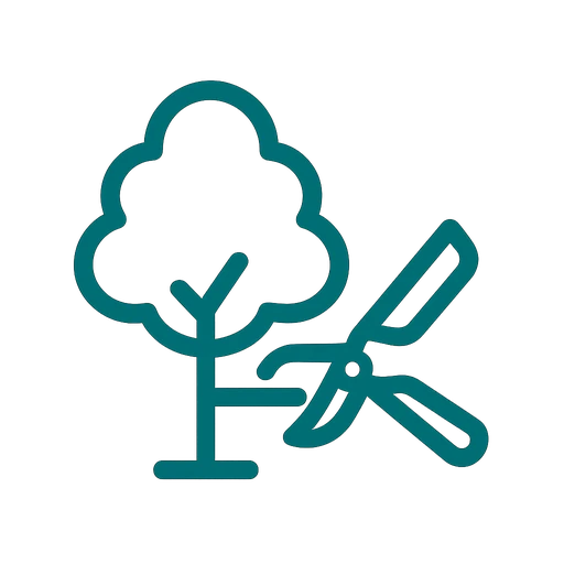 Tree trimming service icon