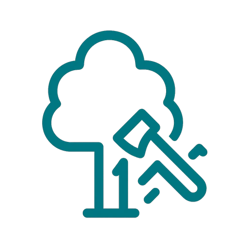 Hazardous tree removal icon