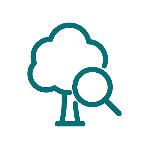 Tree risk assessment icon