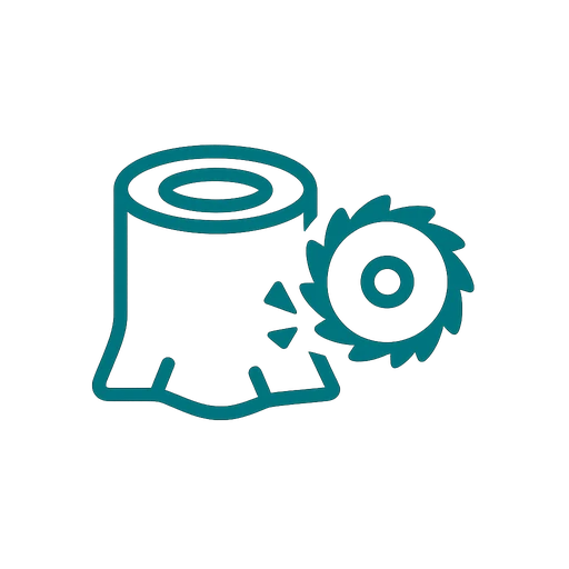 Stump grinding service icon